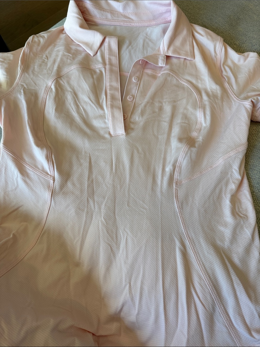 lululemon athletica Light Pink Polo Top